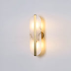Nordic Seren Alabaster Stone Brass Wall Light