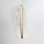 Nordic Seren Alabaster Stone Brass Wall Light