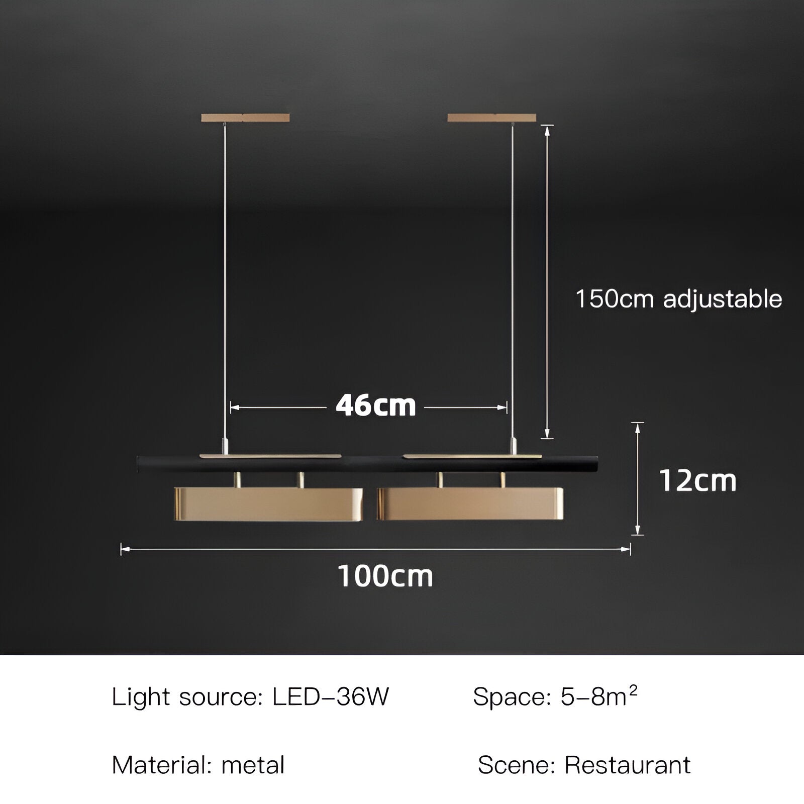 Nordic Stainless Steel Skylar LED Pendant Light