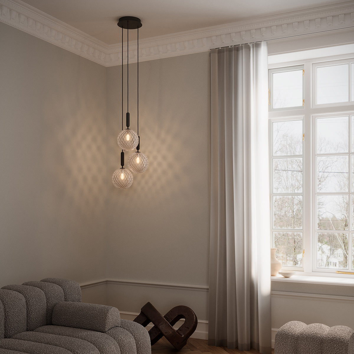 Solara Modern Glass Pendant Light
