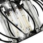 Retro Modern Iron Oblique Line Ceiling Light