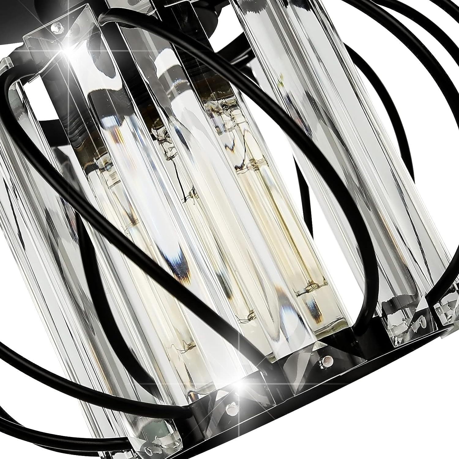 Retro Modern Iron Oblique Line Ceiling Light