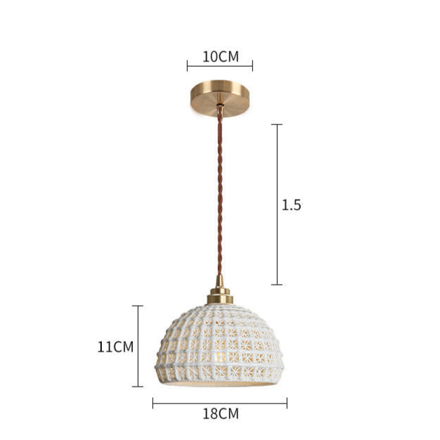 Nordic Clarity Ceramic Pendant Light