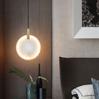 Lorenzo Single Alabaster Marble Pendant Light