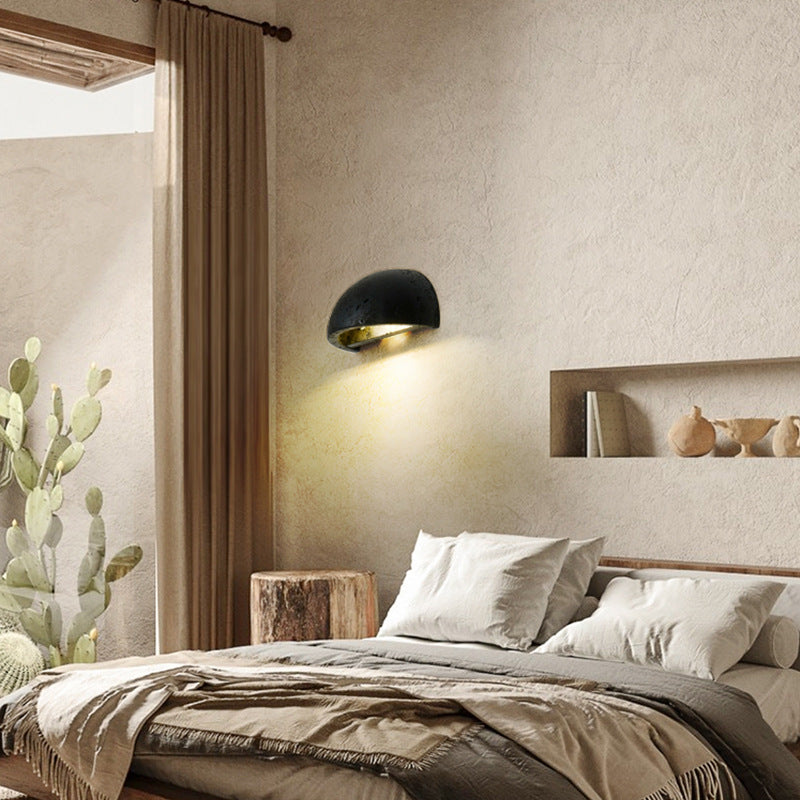Travertine Nordic Semicircular Wall Light