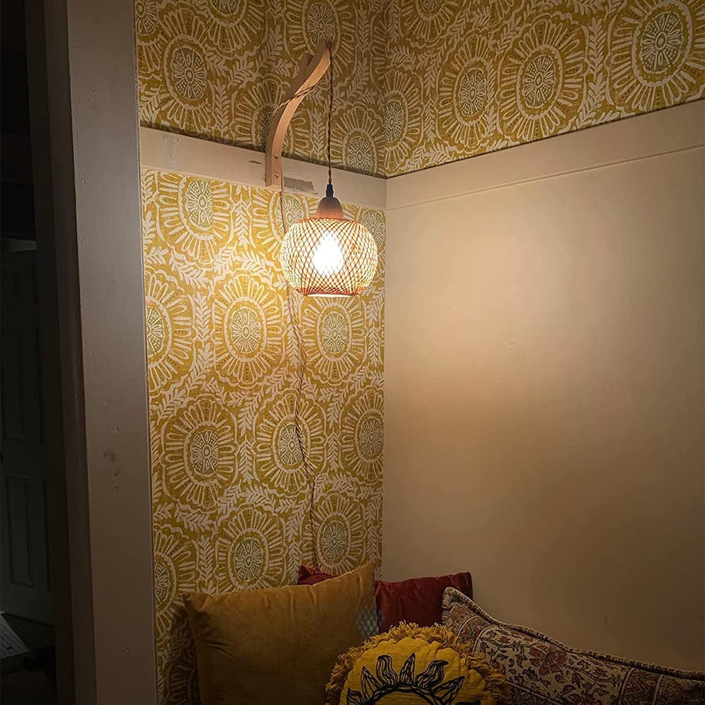 Pastoral Hemp Rope Bamboo Wall Light