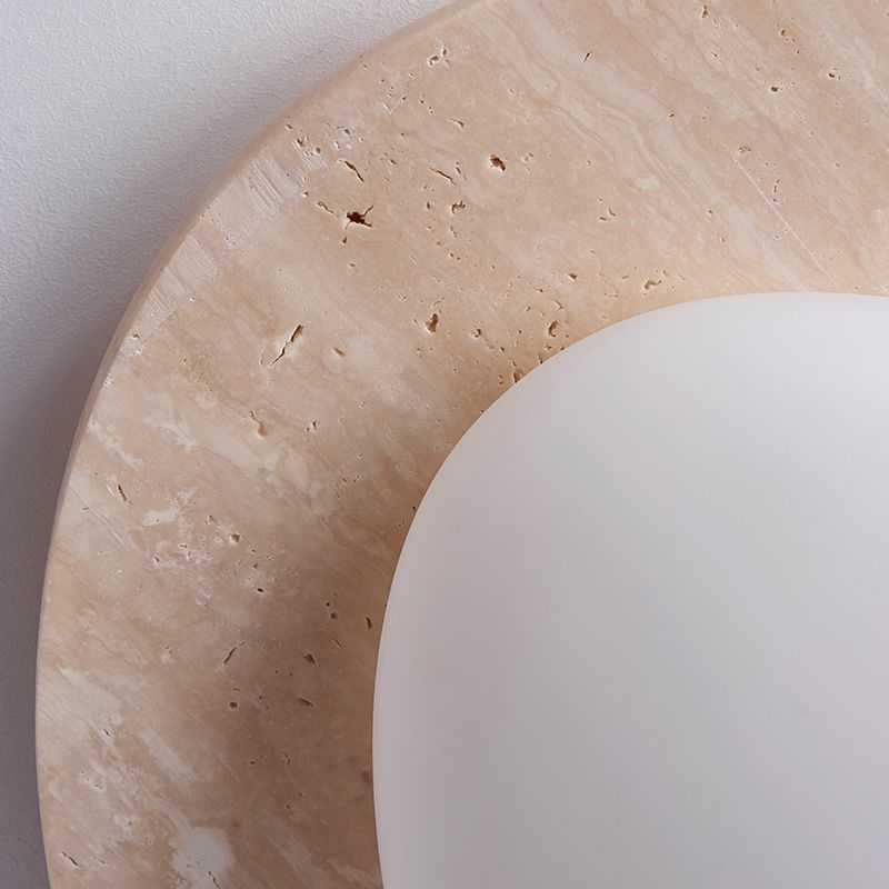 Creative Nordic Cream Travertine Ceiling Light
