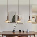 Retro French Flower Glass Pendant Light
