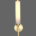 Nordic Brass Marble Tube Wall Light