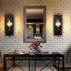Industrial Metal Rectangular Frame Wall Light
