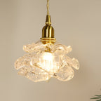 Vintage Rose Glass Pendant Light