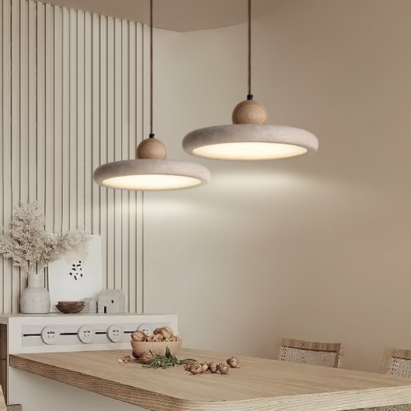 Yellow Cave Stone Wabi-Sabi Marble Pendant Light