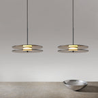 Lumira Amber Glow Minimalist Glass Pendant Light