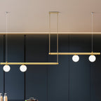 Nordic Glass Linear Luxury Pendant Light
