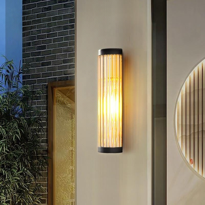 HaloGuard Semi Dome Outdoor Glass Wall Lamp