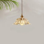 Retro French Flower Glass Pendant Light
