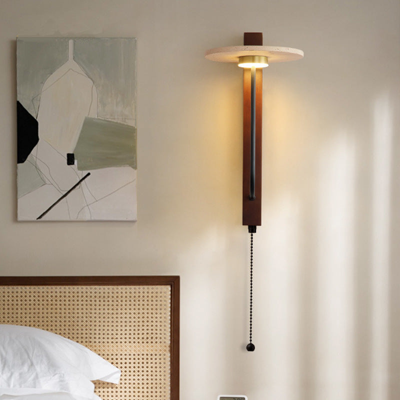 Travertine Oriental Style Wall Light