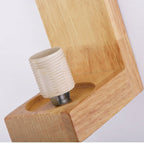 Einar Nordic Wood Glass Wall Lamp