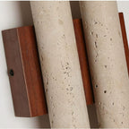 Travertine Retro Style Double Long Wall Light