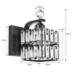 Nordic Style Iron Crystal Wall Light