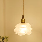Vintage Rose Glass Pendant Light