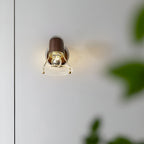 Japanese Retro Style Walnut Haughanv Wall Light