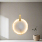 Lorenzo Single Alabaster Marble Pendant Light
