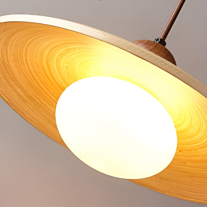 Elara Japandi Wood Elegance Pendant Light