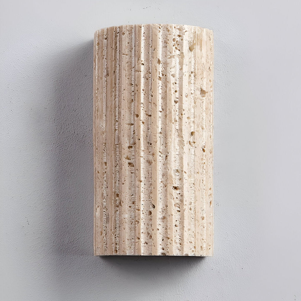 Solaro Travertine Garden Outdoor Wall Light