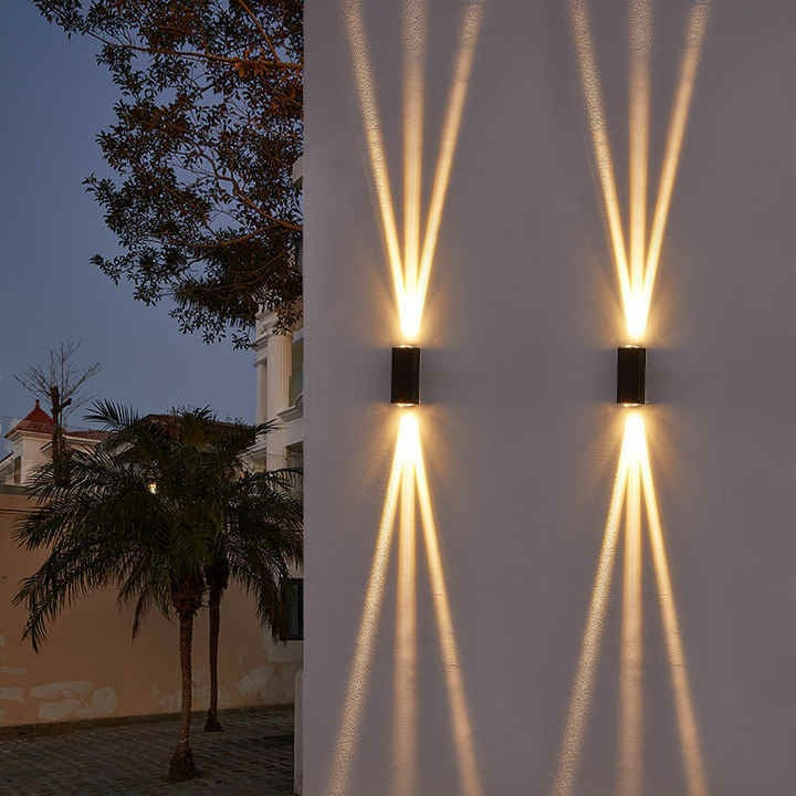 Outdoor LED Three-Beam Wall Light