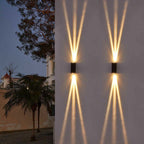 Outdoor LED Three-Beam Wall Light