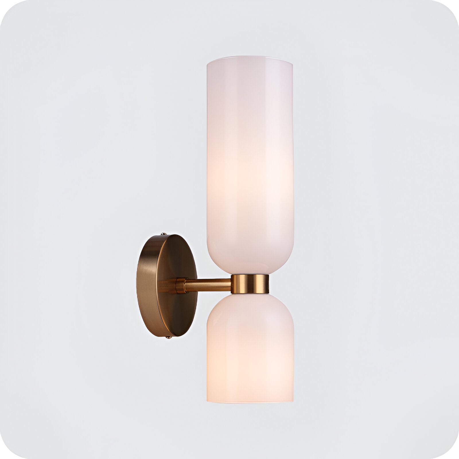 Velora Nordic Double Glass Wall Light