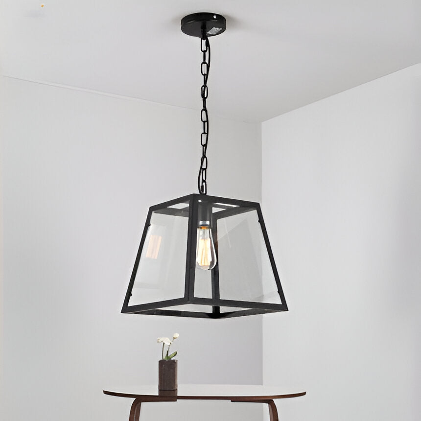 Arlo Retro Industrial Glass Pendant Light