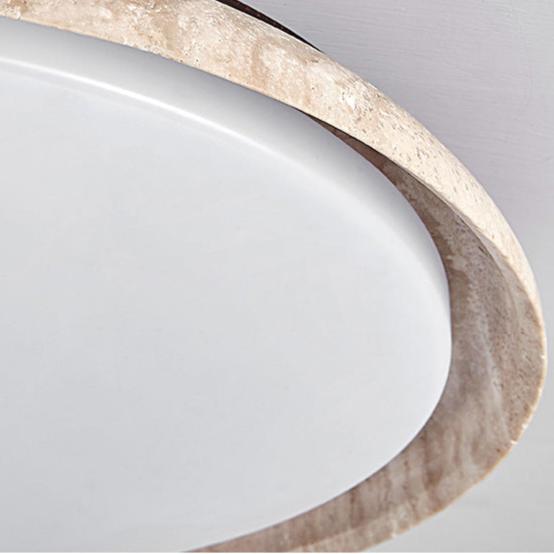 Travertine Japanese Wabi-Sabi Style Retro Ceiling Light