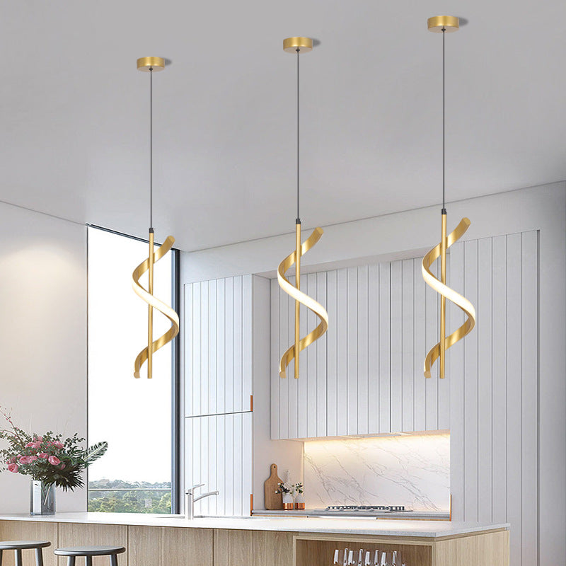 Nordic Spiral Acrylic Chandelier