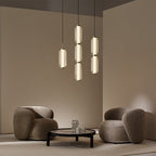 Elma Linear Striped Glass LED Pendant Light