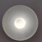 Retro Ceramic Style Resin Round Japandi LED Wall Light