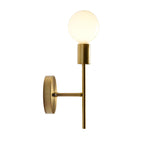 Retro Style Shadeless Single Head Wall Light