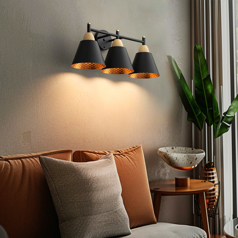 Industrial Style Three-Head Wall Light