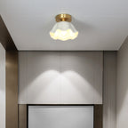 Blossom Glow Mid-Century Ceramic Ceiling Light