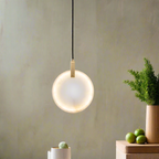 Lorenzo Single Alabaster Marble Pendant Light