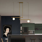 Nordic Glass Linear Luxury Pendant Light