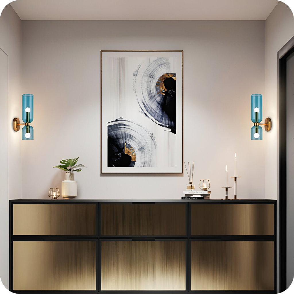 Velora Nordic Double Glass Wall Light