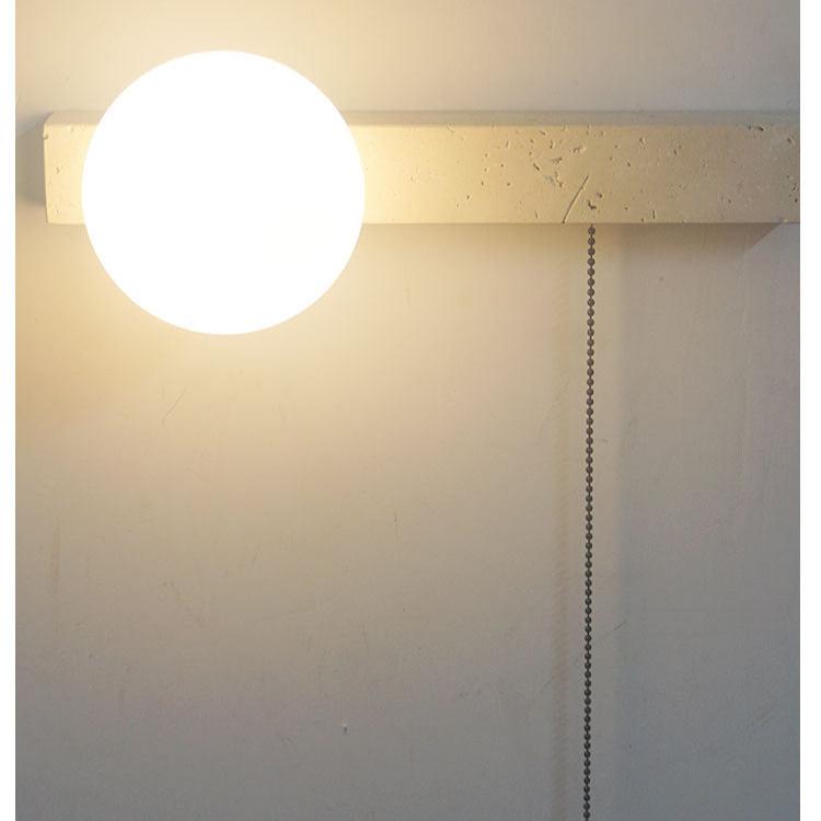 Stairs Cream Wind Tunnel Travertine Stone Wall Light
