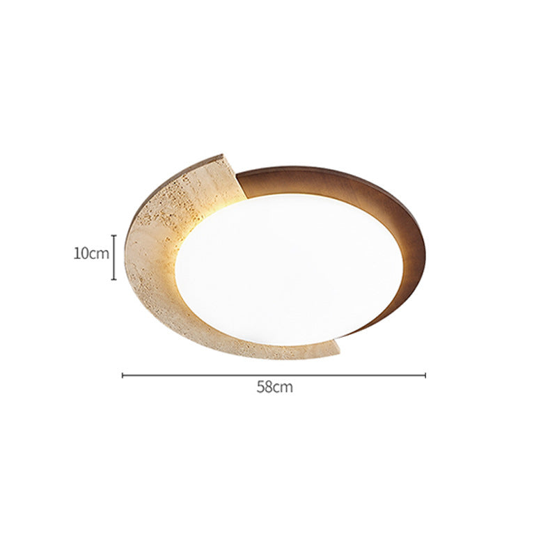 Travertine Retro Creative Geometric Ceiling Light