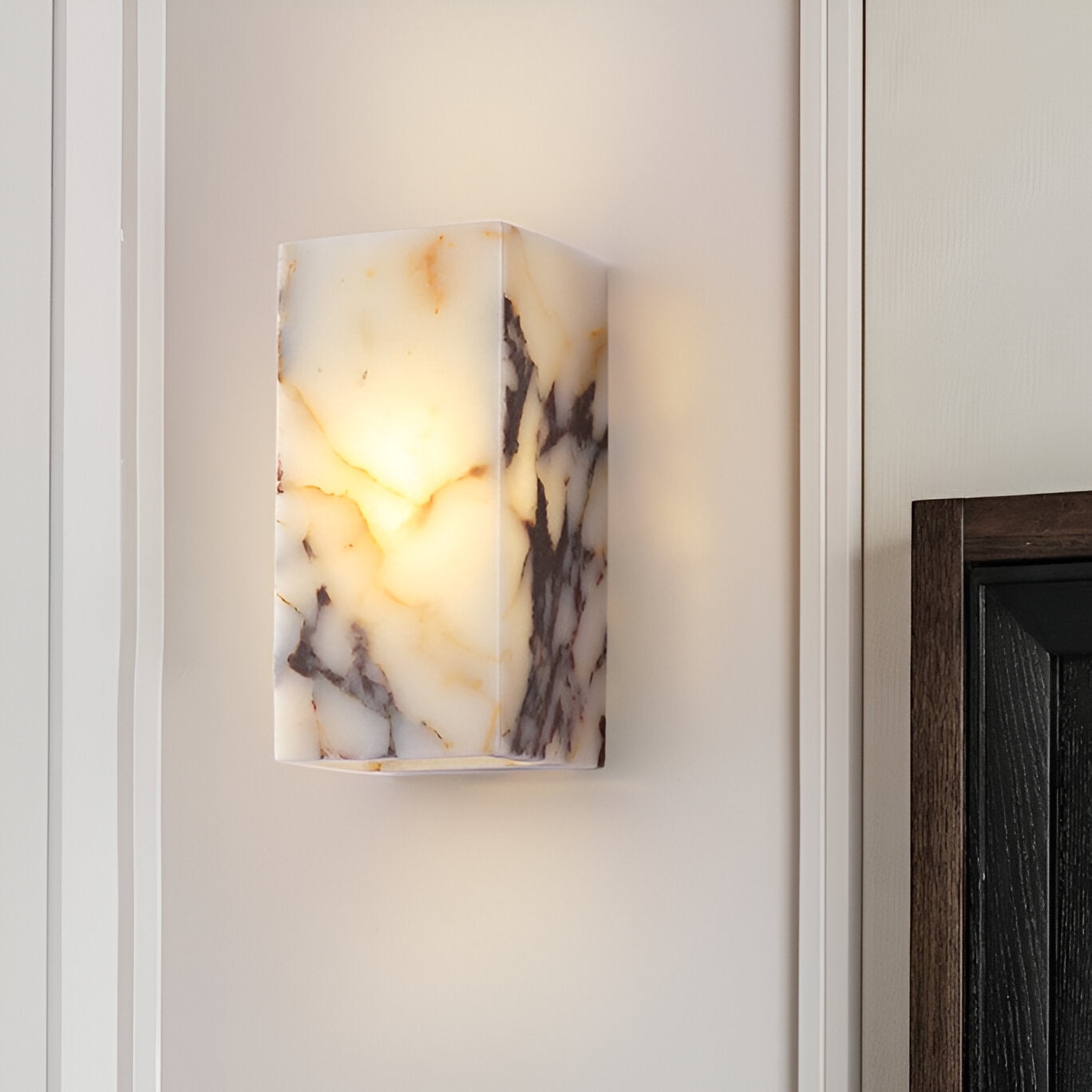 Luxury Marble Moonshade Natural Stone Wall Light