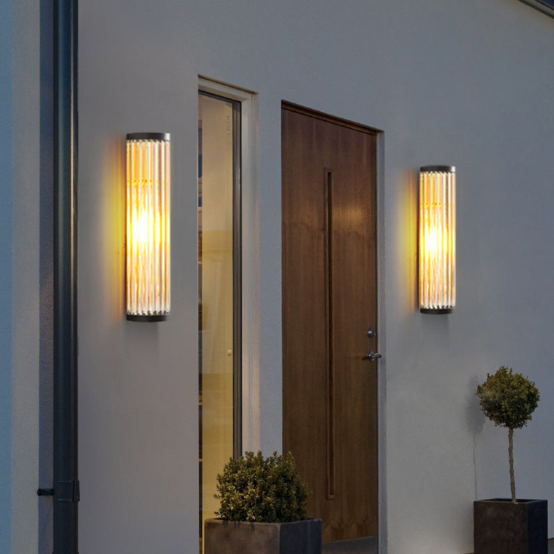 HaloGuard Semi Dome Outdoor Glass Wall Lamp