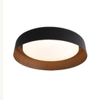 Wabi-Sabi Style Wood Grain Round Ceiling Light
