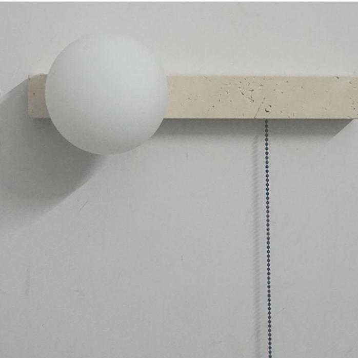 Stairs Cream Wind Tunnel Travertine Stone Wall Light