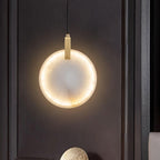 Lorenzo Single Alabaster Marble Pendant Light